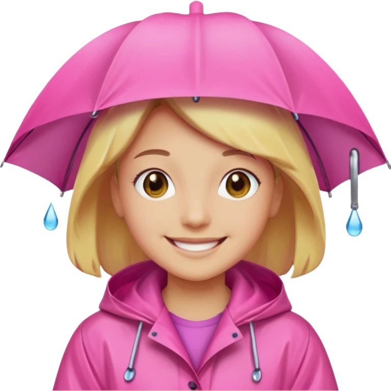 pink Raincoat Pedestrian  emoji