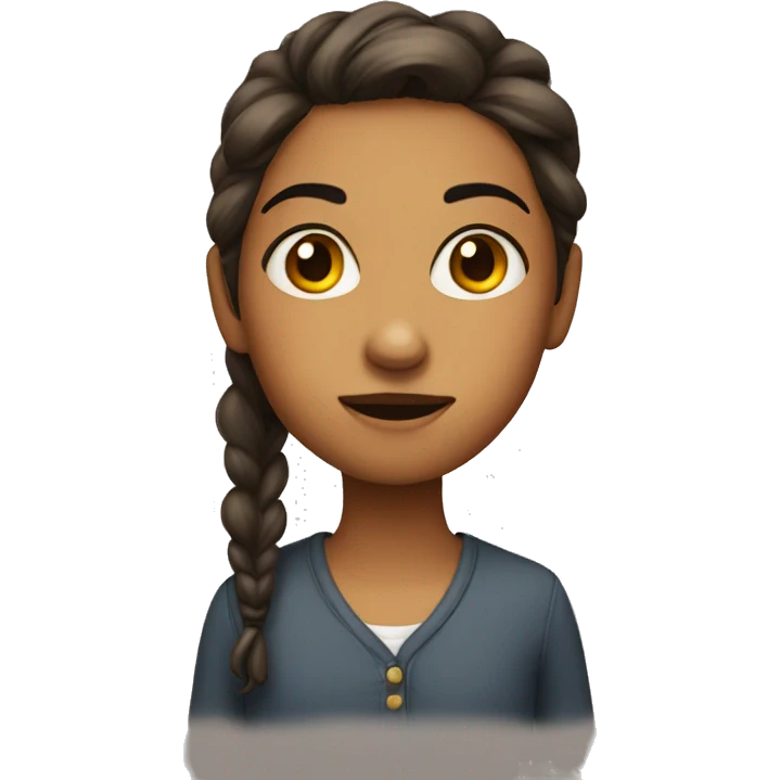 A girl side eye emoji
