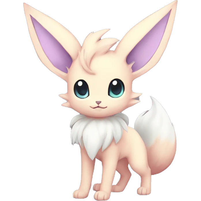 Kawaii Pastel Eeveelution-Cute-Pokémon-fusion full body emoji