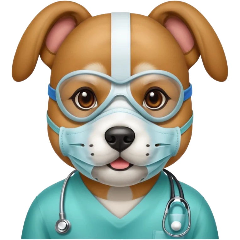dog Wearing Medical Mask emoji