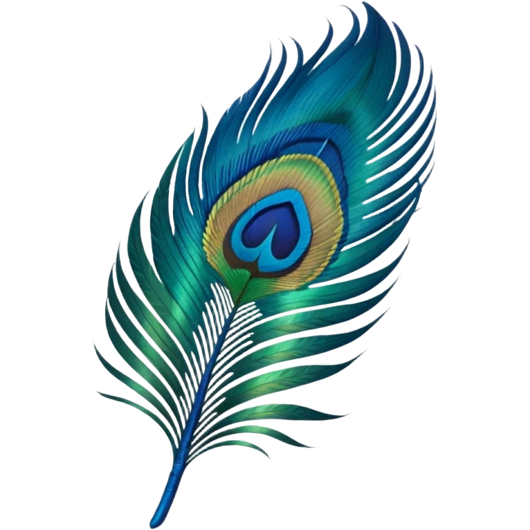 Peacock feather emoji