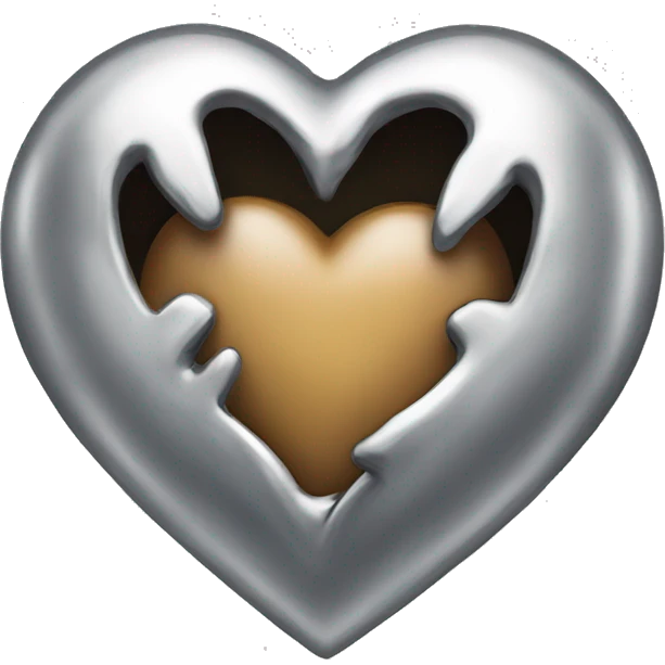 Chrome heart emoji