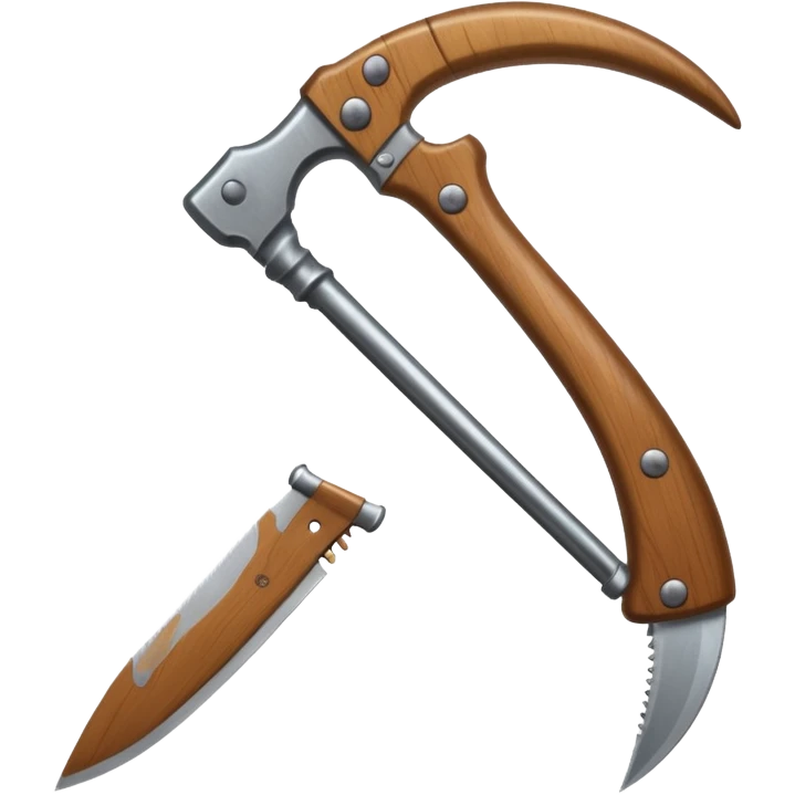 The sickle used by farmers emoji
