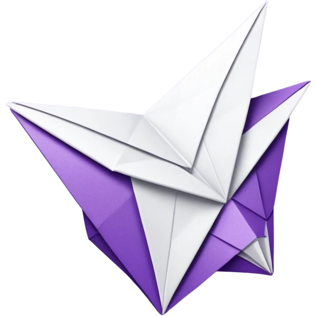 Glitter Purple and White Coringa Card emoji