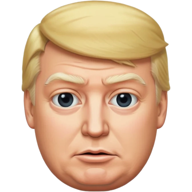 Trump with a big butt emoji