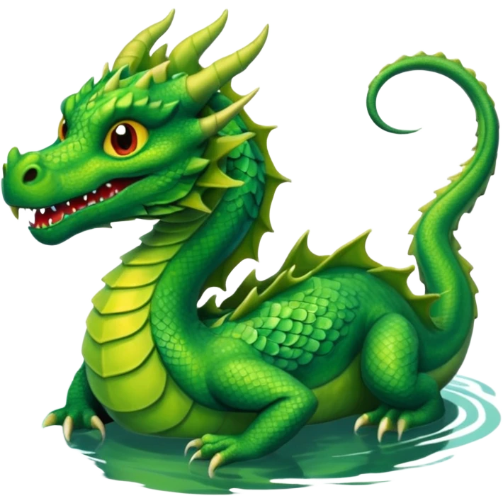 dragon in the lake emoji