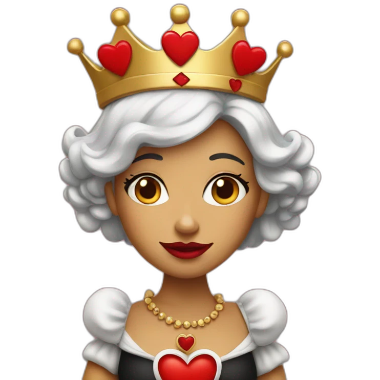 Queen of hearts emoji