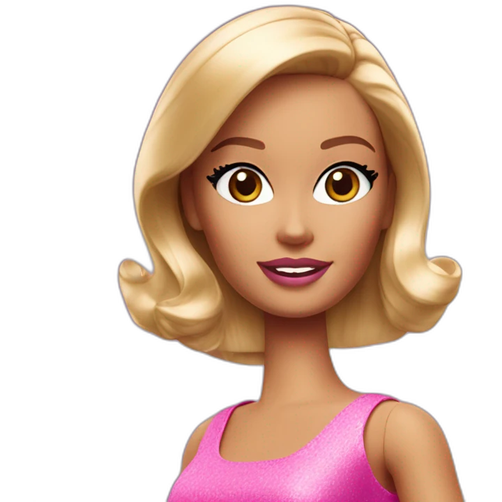Barbie énervée emoji