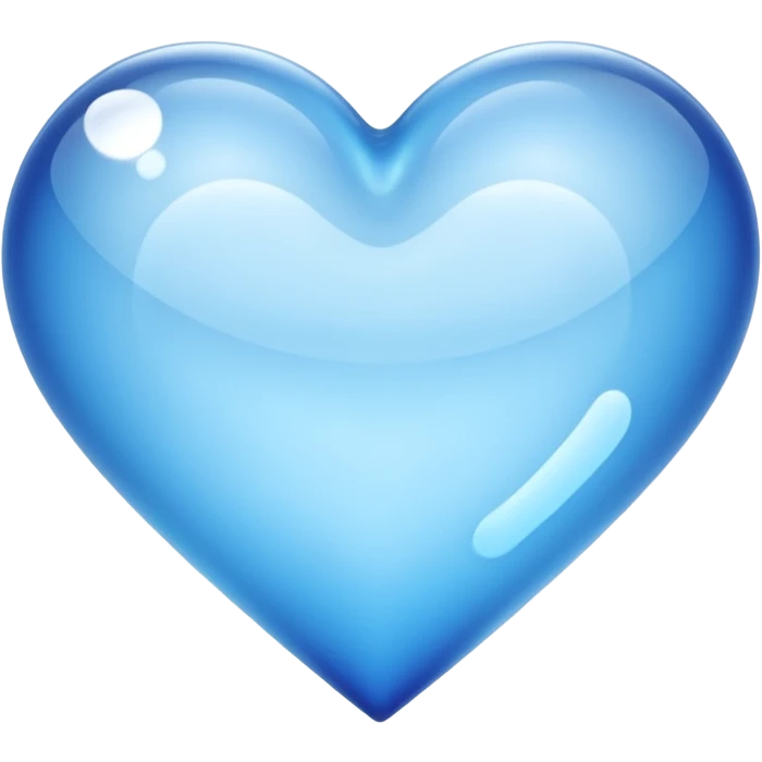 liquid glass heart emoji
