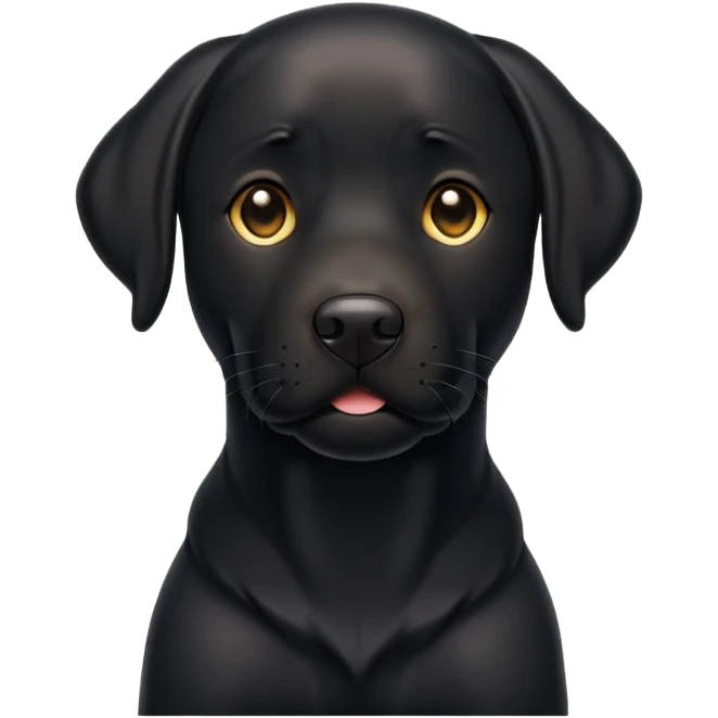 Black Labrador  emoji