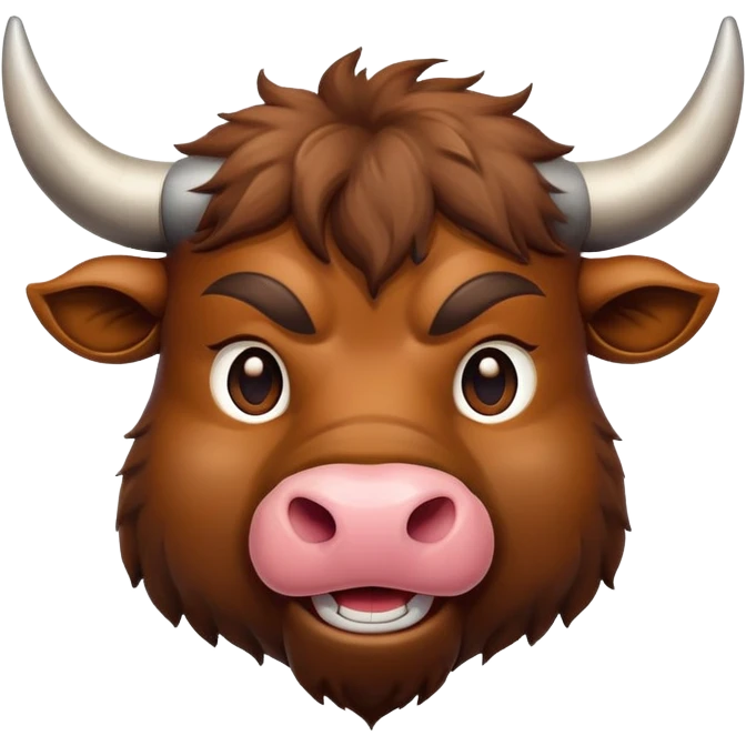 smiling bull head emoji