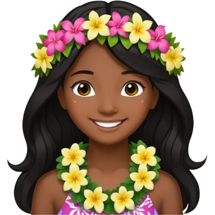 Hawaiian girl emoji