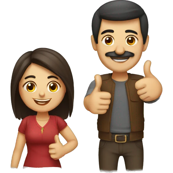 TURKISH COUPLE WITH THUMBS UP emoji