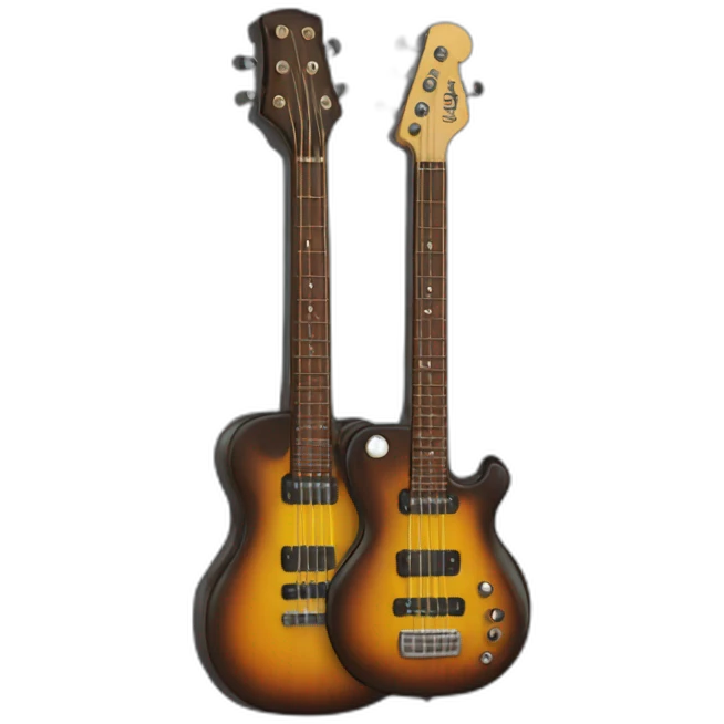 guitar and bass in one emoji