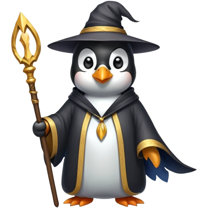 penguin wizard emoji