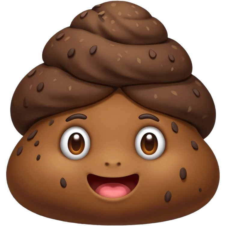Fat poo on head emoji