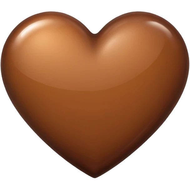 Kahverengi kalp emoji
