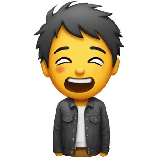Emoticon puckering giving peace sign emoji