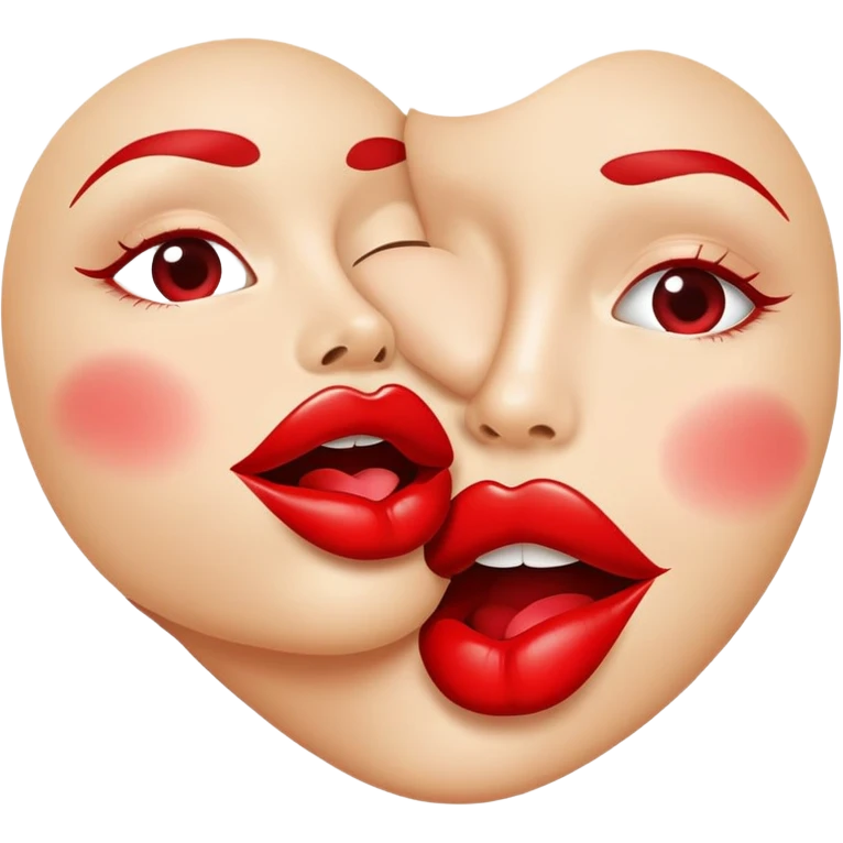 Blowing kiss from mouth  emoji
