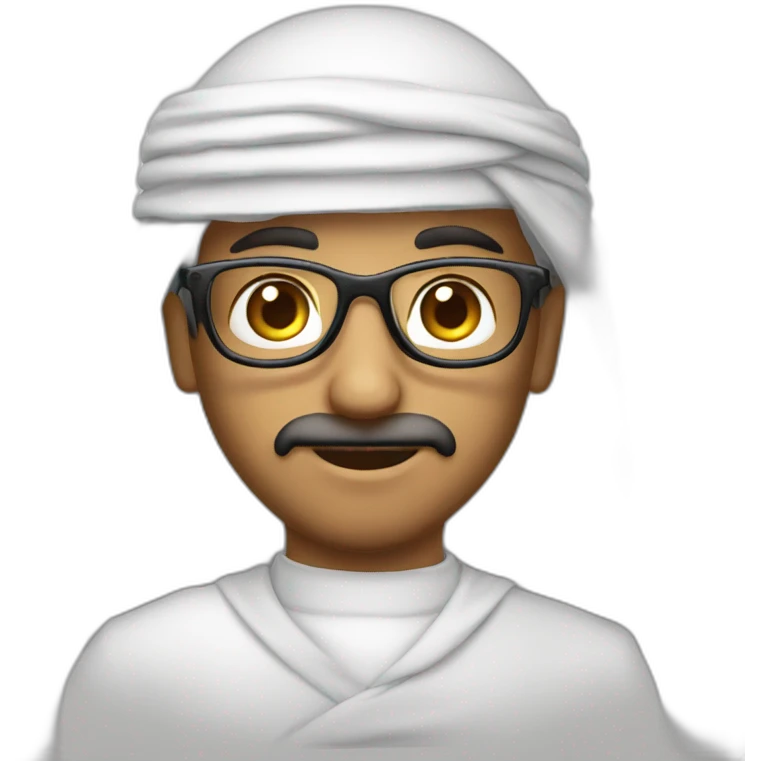 garçon lunettes arabe emoji