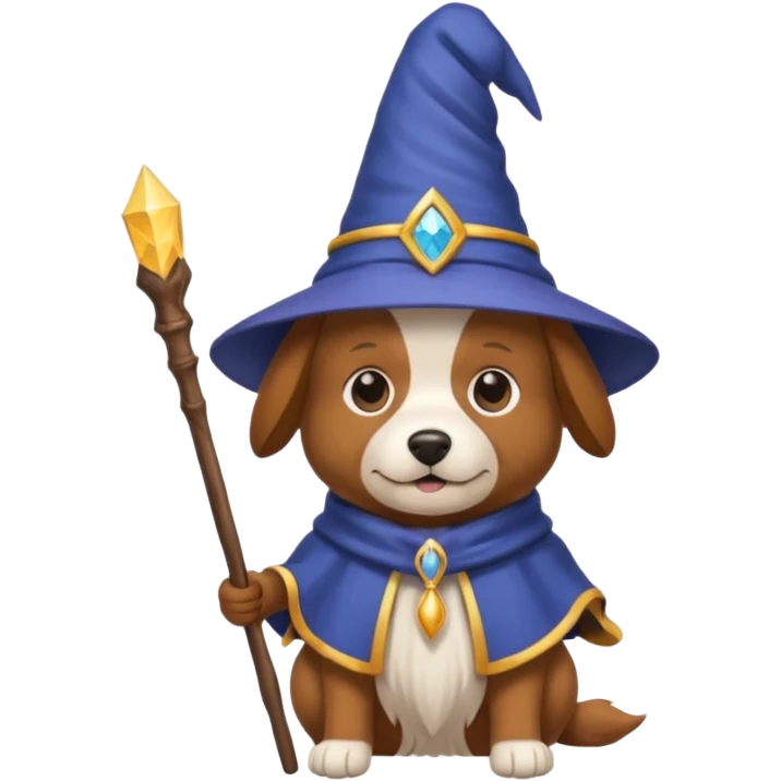 Dog wizard emoji