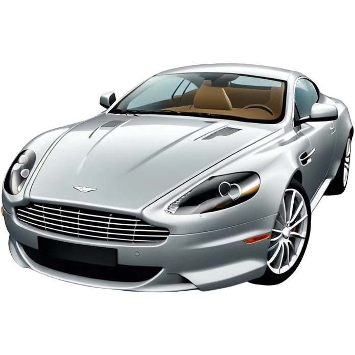 Aston Martin DB9 - Aston Martin (Model Year: 2016) (Iconic colour: Silver) emoji