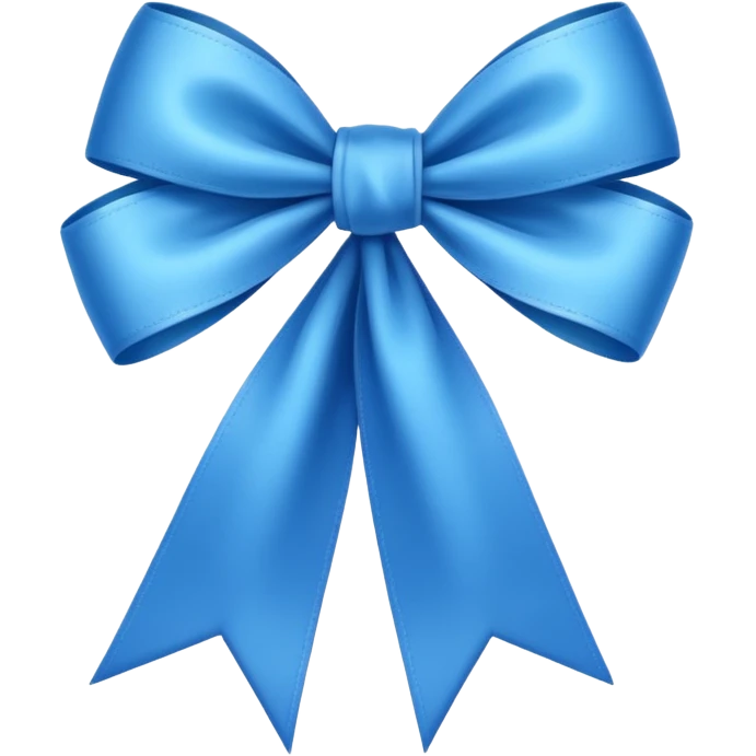 A blue ribbon emoji