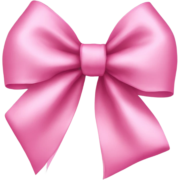 Coquette pink bow  emoji