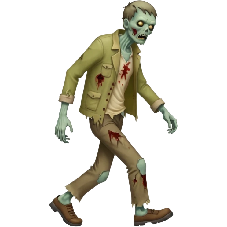 zombie man full body walking emoji