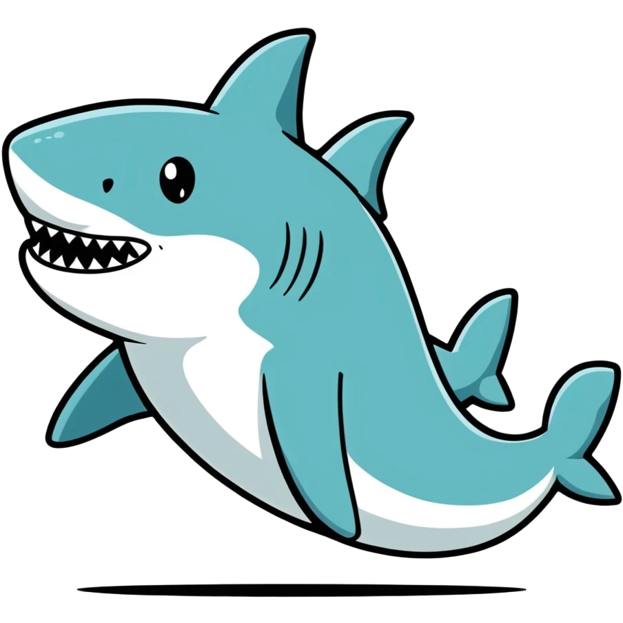tiburón con zapatos  emoji