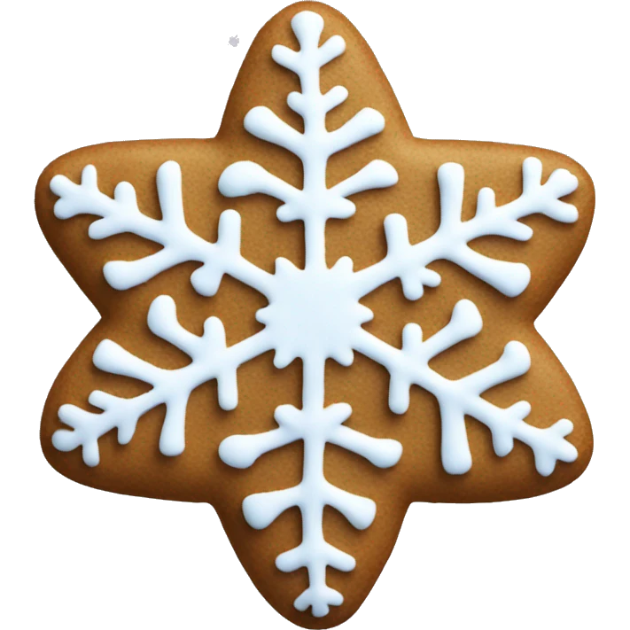 Snowflake gingerbread  emoji