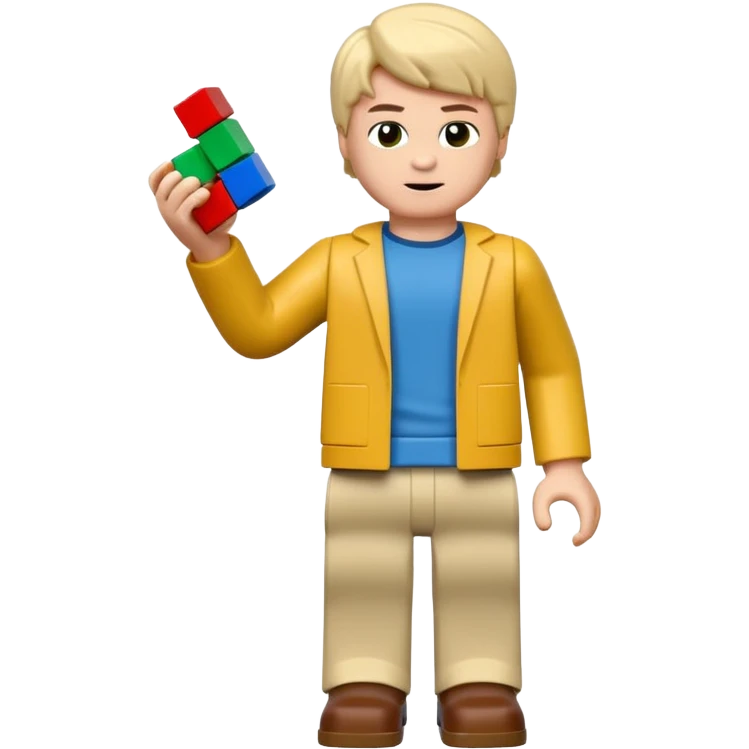 boys playing with legos full body emoji