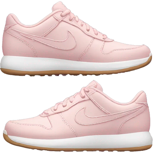 Pale Pink nike sneakers emoji
