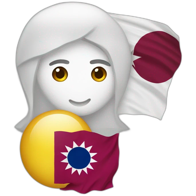 Qatar and Korea emoji