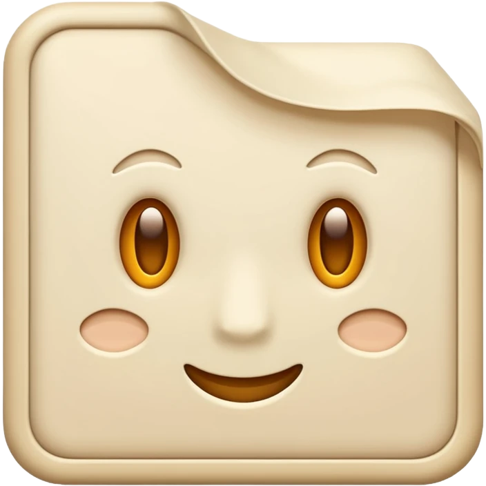 Letter color pale beige creamy emoji