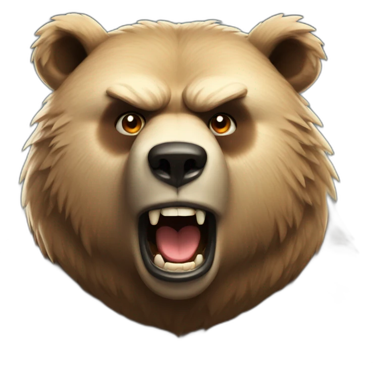 angry - loving - bear emoji