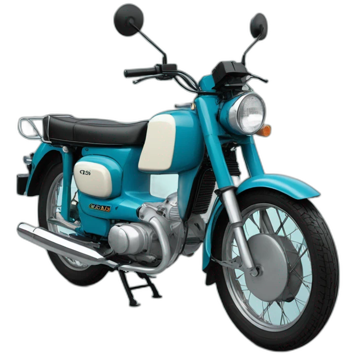honda c90 blue cian emoji