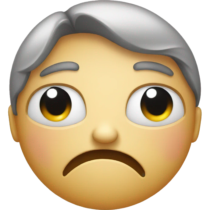 emoji with one eye half closed because of anger emoji