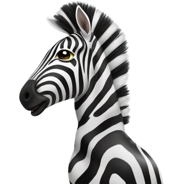 Zebra behind forbidden sign emoji