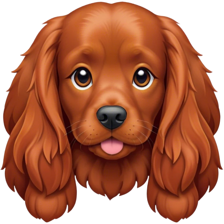 red cocker spaniel  emoji