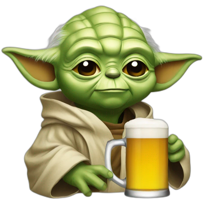 Yoda beer emoji