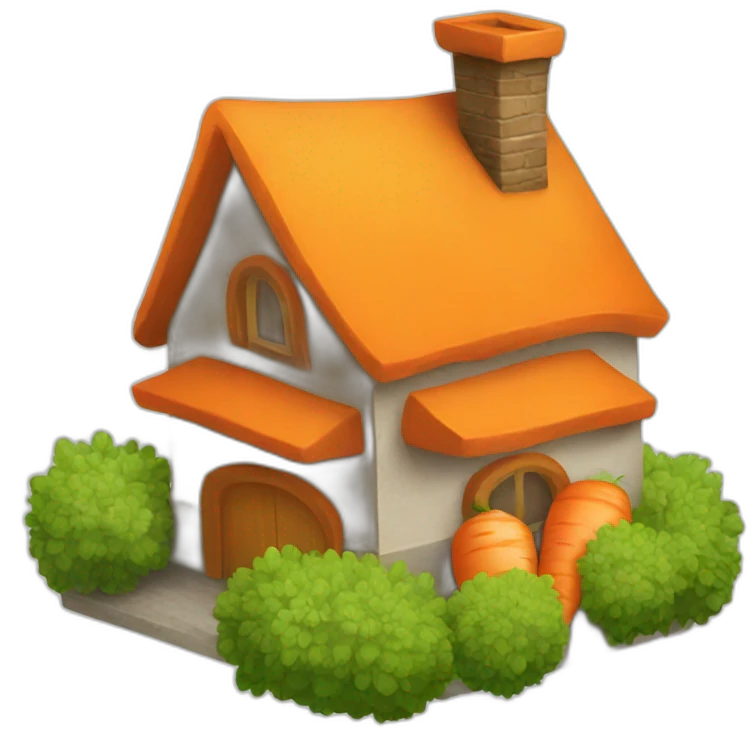 Carrot house emoji