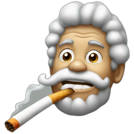 Singe smoke cigarette emoji