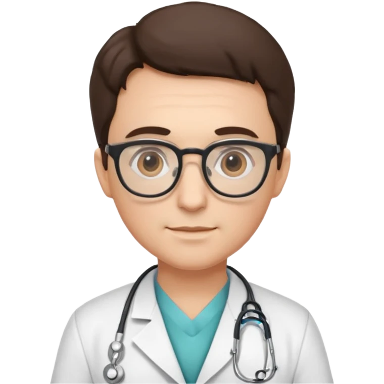 a doctor wearing glasses emoji