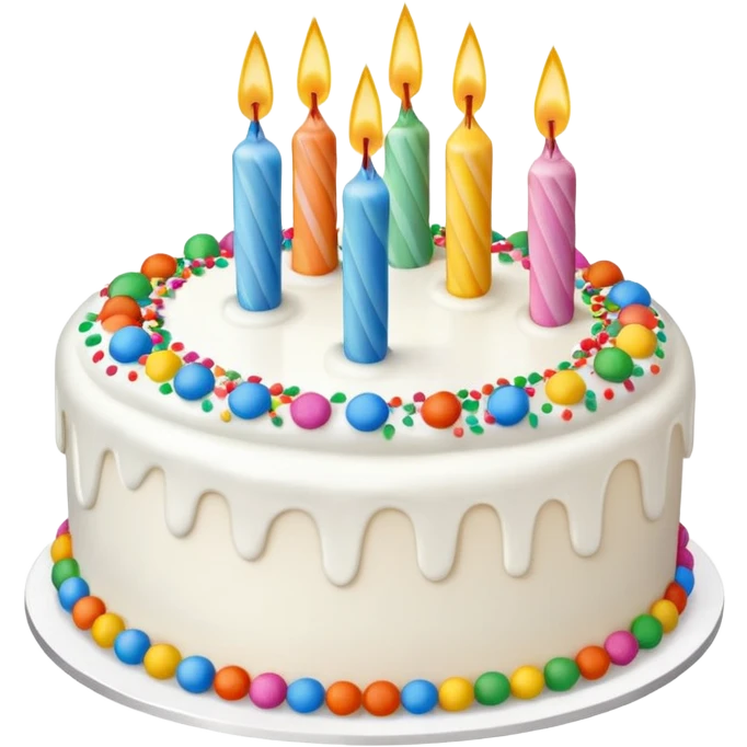 21st on top of a birthday cake emoji