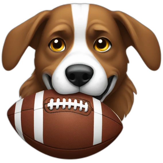 Dog football emoji