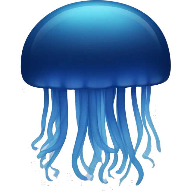 Ombre navy blue jellyfish emoji