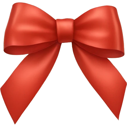 red ribbon bow emoji
