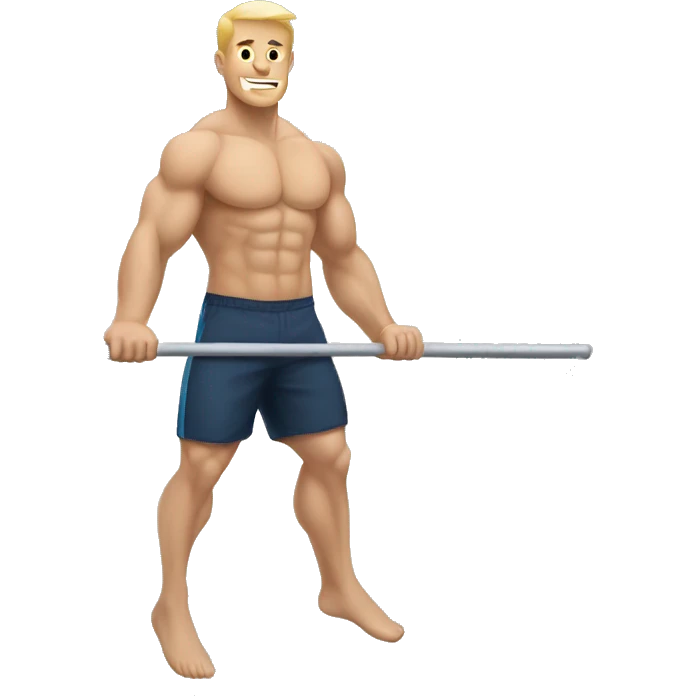 white man doing a muscle up  emoji