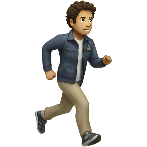 castiel jogging on a beach emoji
